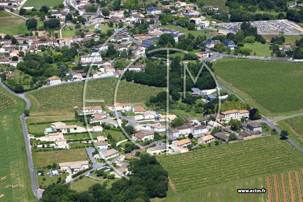 Photo arienne de Cherves-Richemont (Chez Pineau)