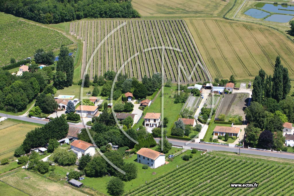 Photo arienne de Cherves-Richemont (Orlu)