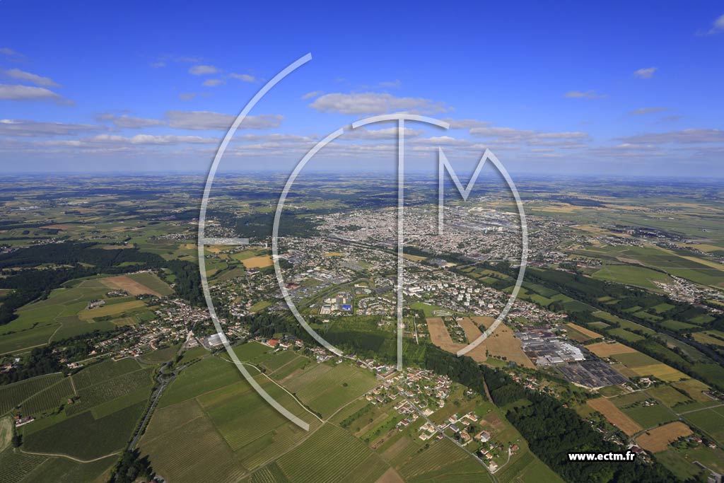 Photo arienne de Cognac