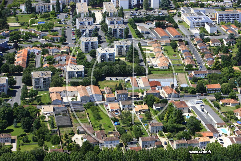 Photo arienne de Cognac (Crouin)