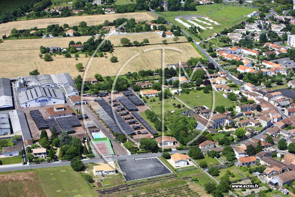 Photo arienne de Cognac (Crouin)