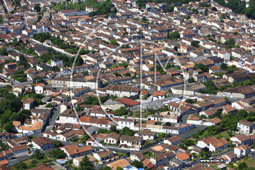 Photo arienne de Cognac (Htel de Ville)