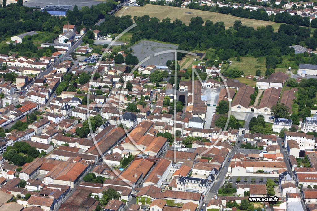 Photo arienne de Cognac (Sacr Coeur)