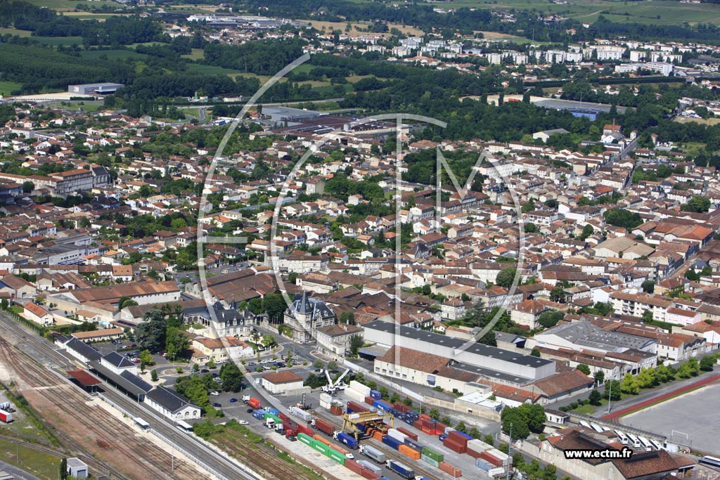 Photo arienne de Cognac (Sacr Coeur)
