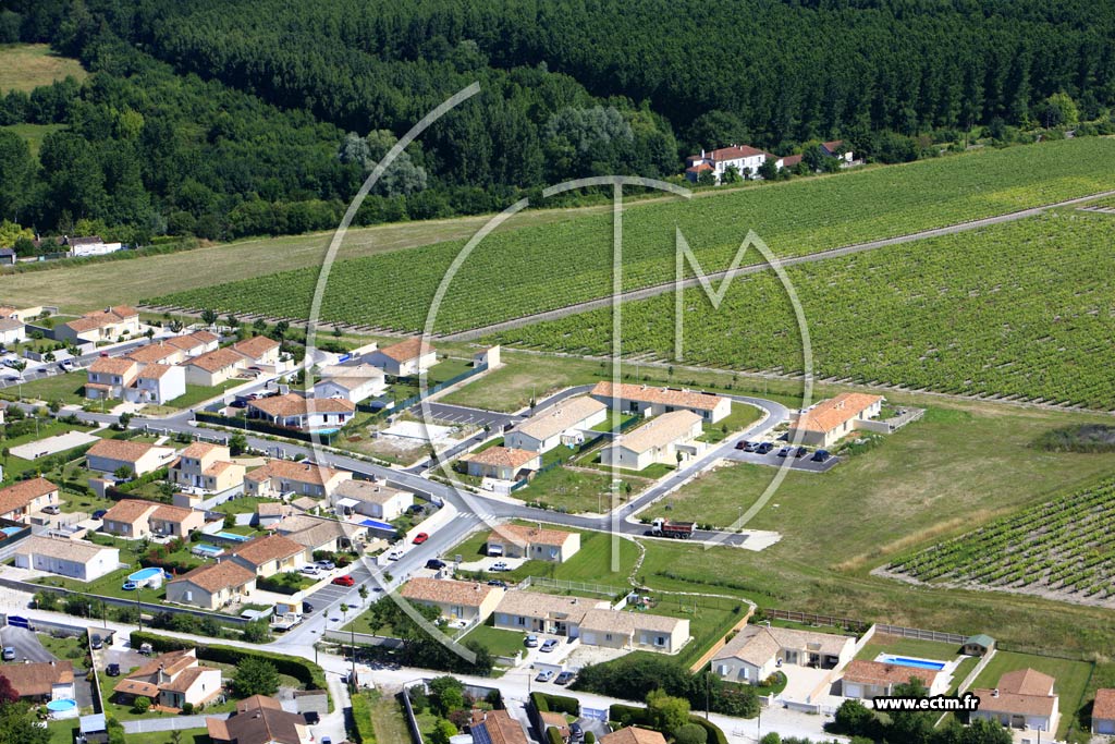 Photo arienne de Cognac (Saint-Martin)