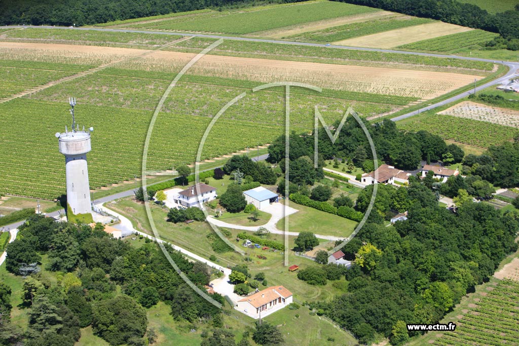 Photo arienne de Mainxe (L'Abbaye)