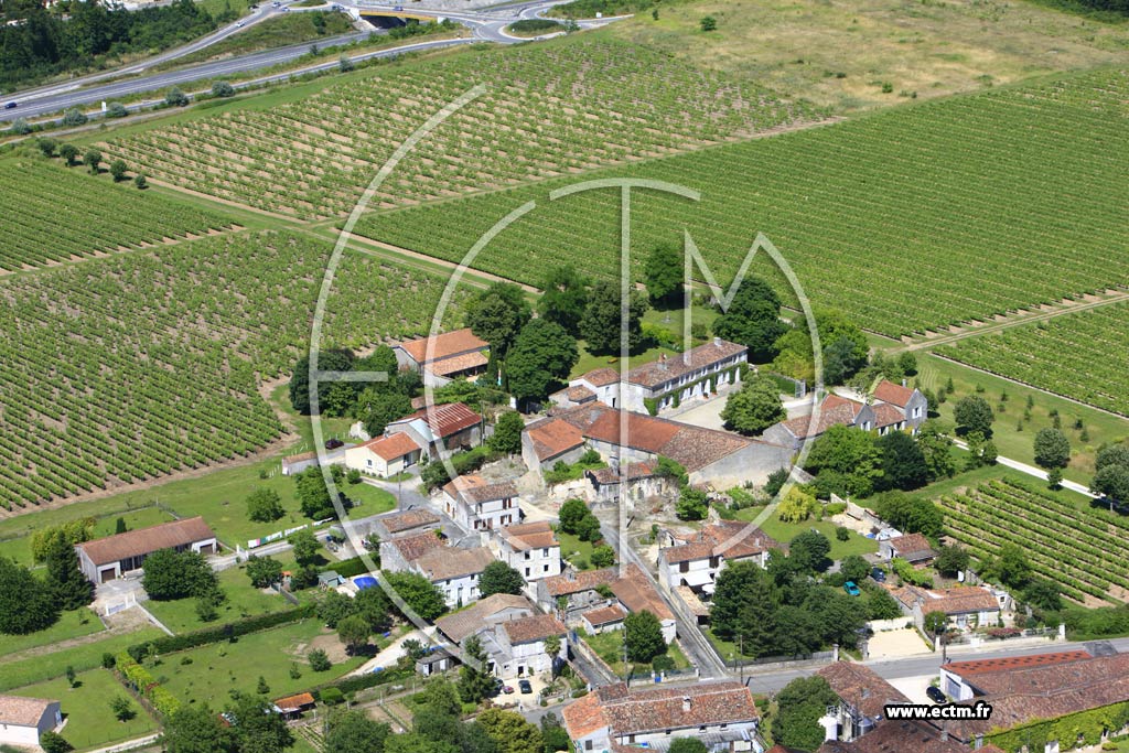 Photo arienne de Mainxe (L'Abbaye)