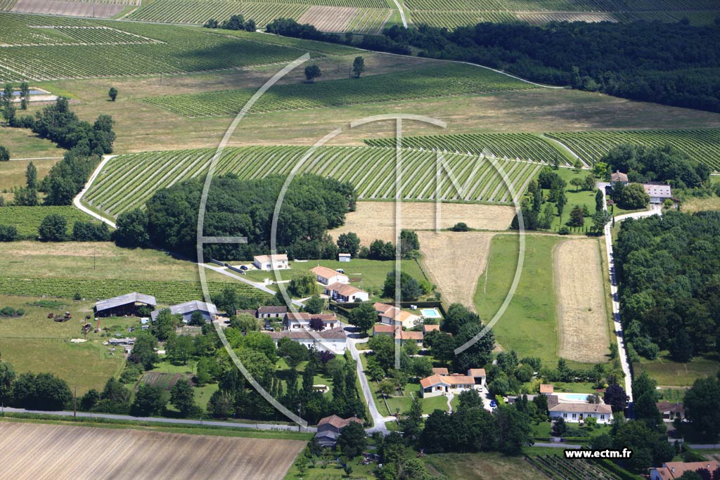 Photo arienne de Nercillac (Montour)