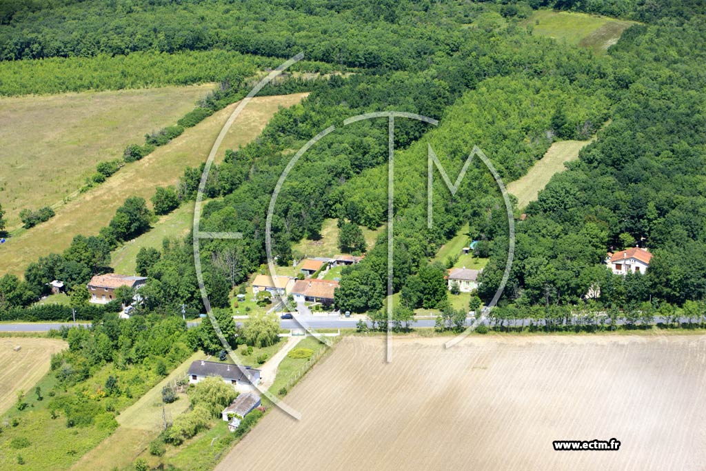 Photo arienne de Rparsac (La Vnerie)