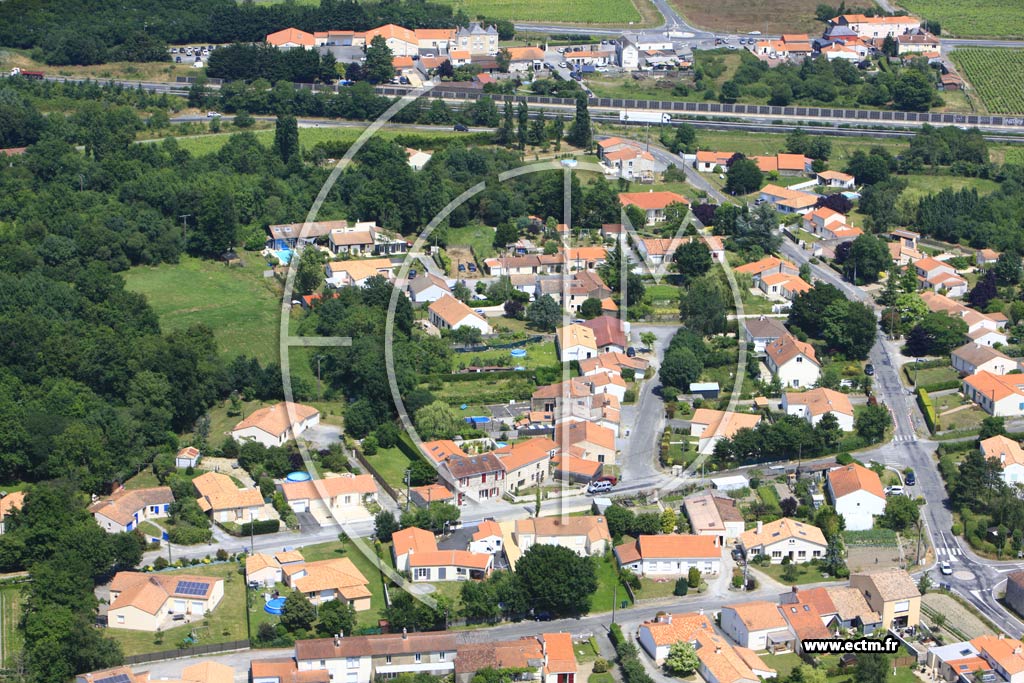 Photo arienne de La Haie-Fouassire (La Brillaudire)