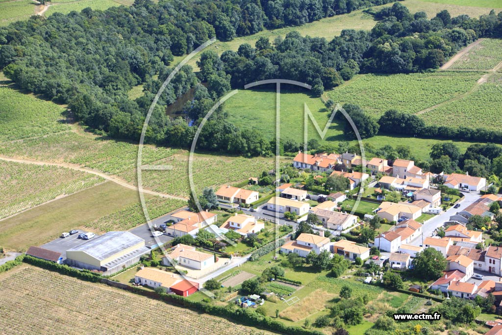 Photo arienne de La Haie-Fouassire (La Rairie)