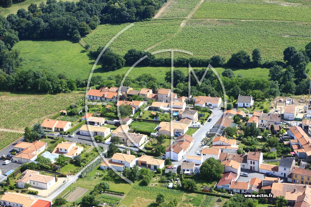 Photo arienne de La Haie-Fouassire (La Rairie)