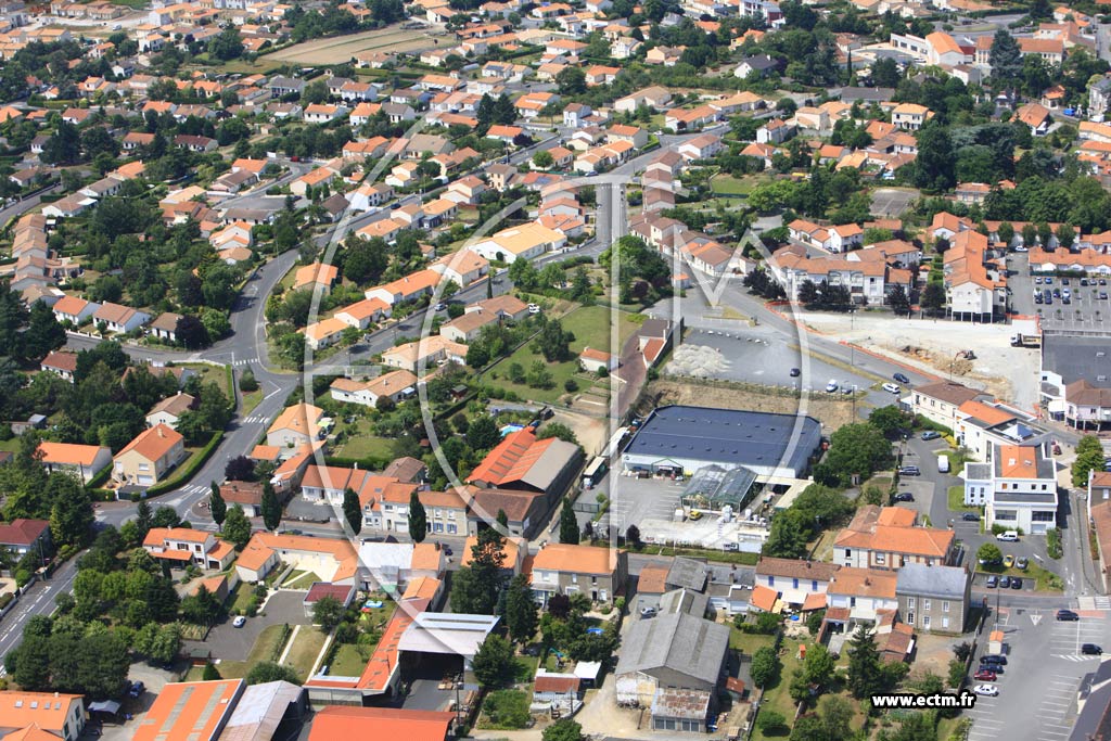 Photo arienne de Le Loroux-Bottereau