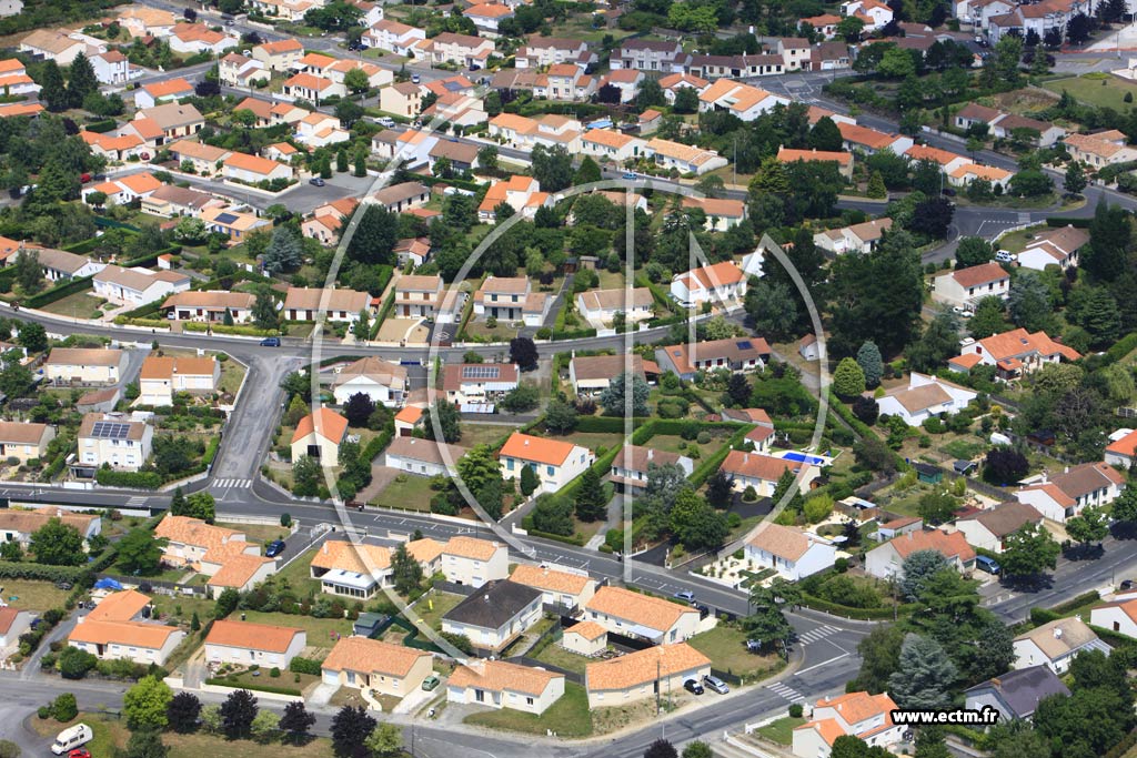 Photo arienne de Le Loroux-Bottereau