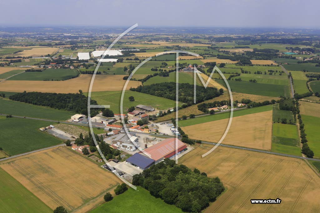 Photo arienne de Le Loroux-Bottereau (La Croix des Landes)