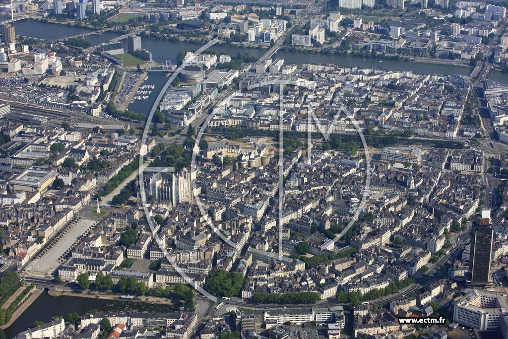 Photo arienne de Nantes (Centre)