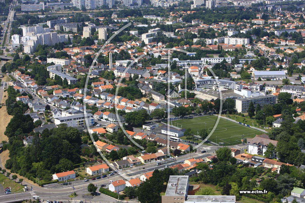 Photo arienne de Nantes (Quartiers Sud)