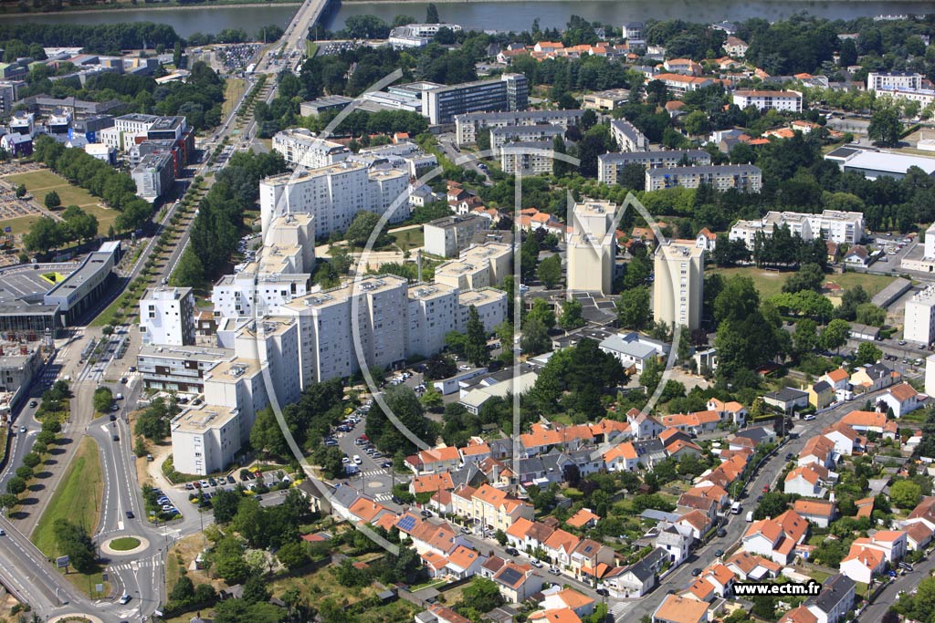 Photo arienne de Nantes (Quartiers Sud)