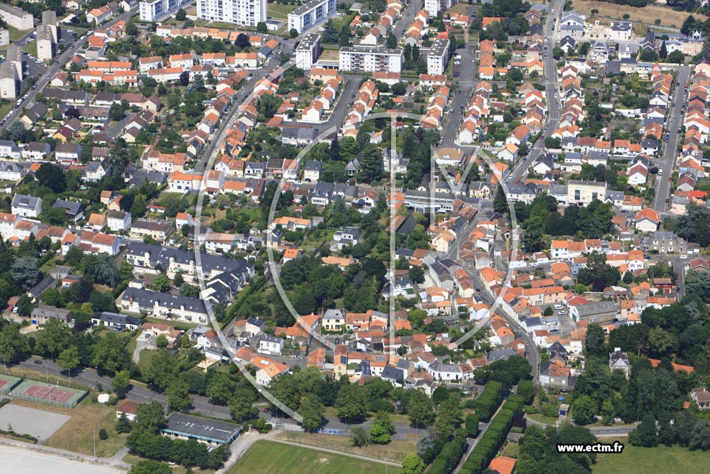 Photo arienne de Nantes (Quartiers Sud)