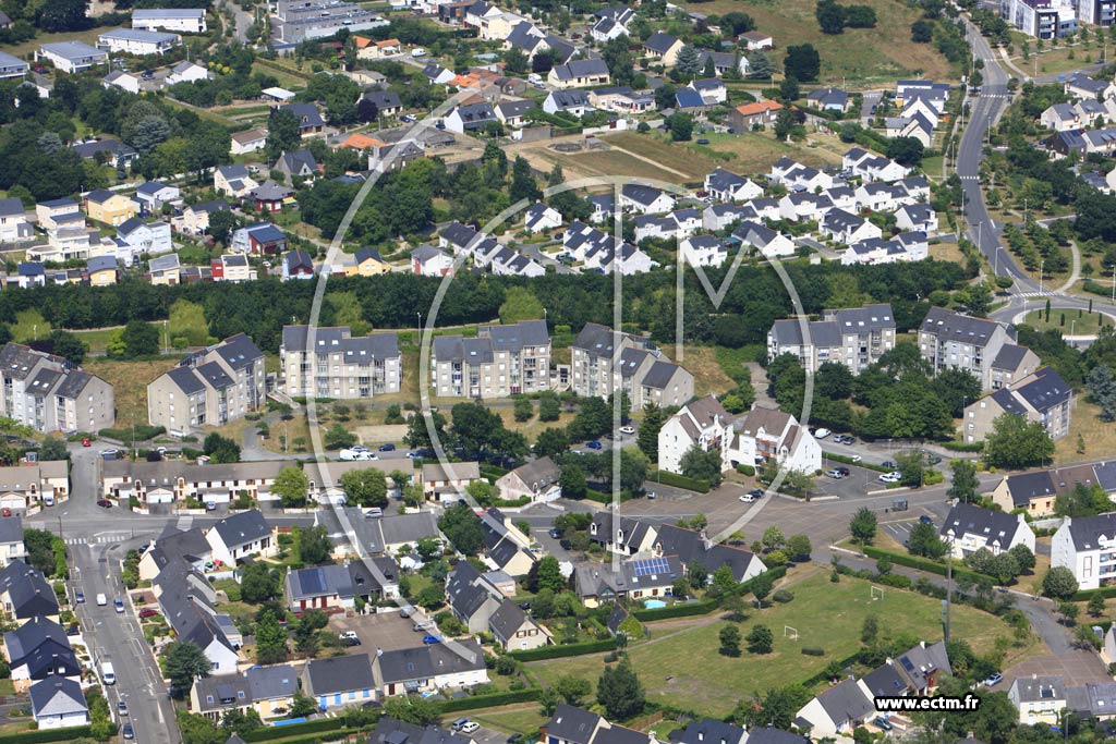 Photo arienne de Saint-Herblain (Bourg Centre)