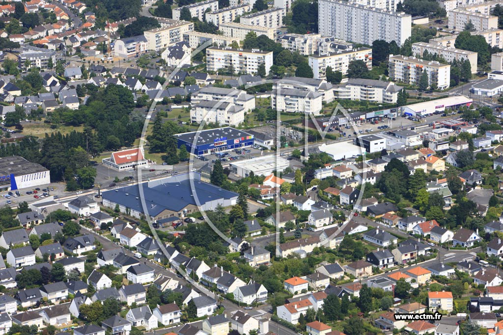 Photo arienne de Saint-Herblain (Route de Vannes)