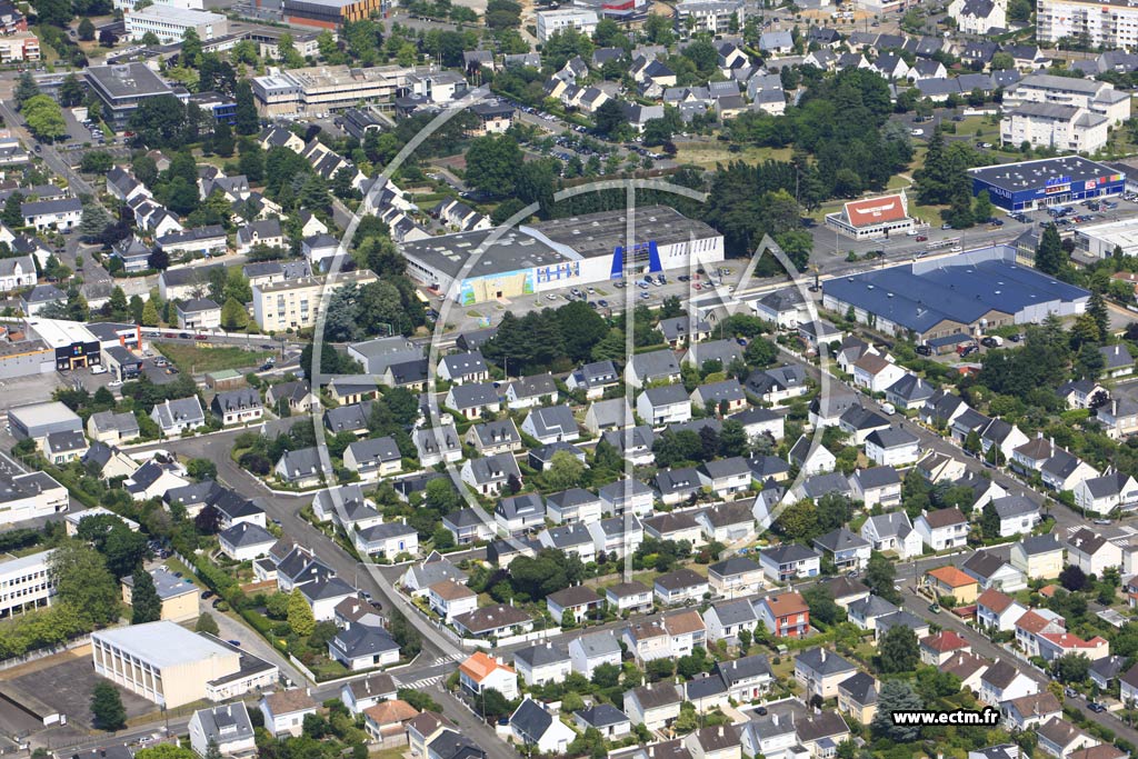 Photo arienne de Saint-Herblain (Route de Vannes)