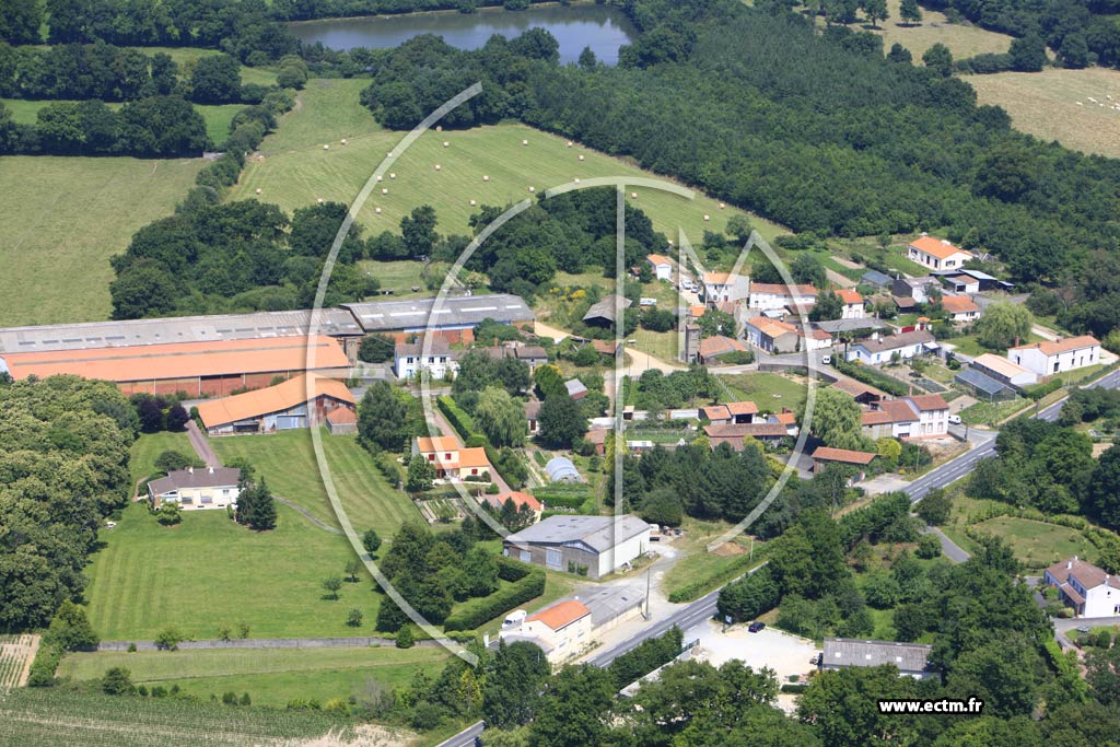 Photo arienne de Vallet (Les Roseaux)