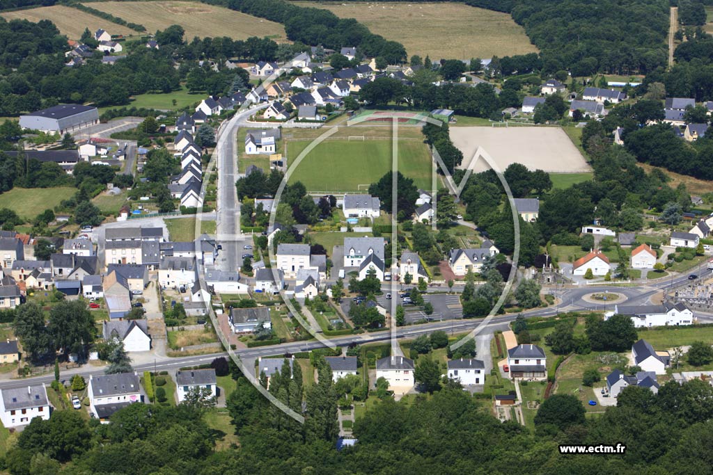 Photo arienne de Crossac
