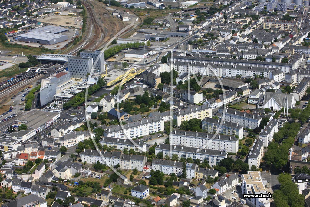 Photo arienne de Saint-Nazaire (Centre)