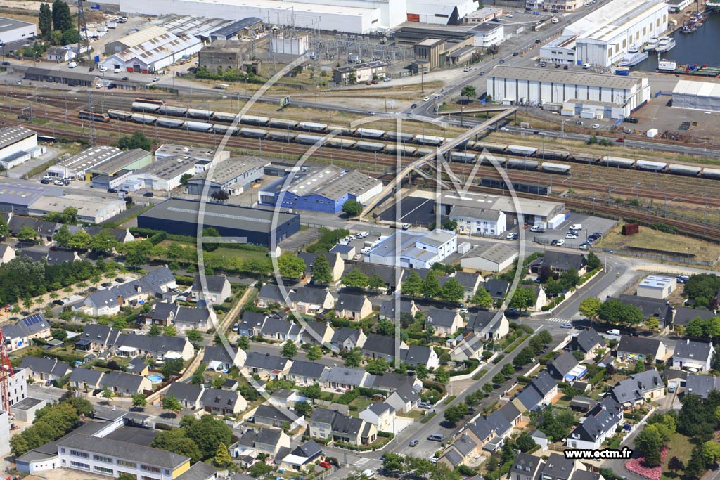Photo arienne de Saint-Nazaire (Herbins Gare)