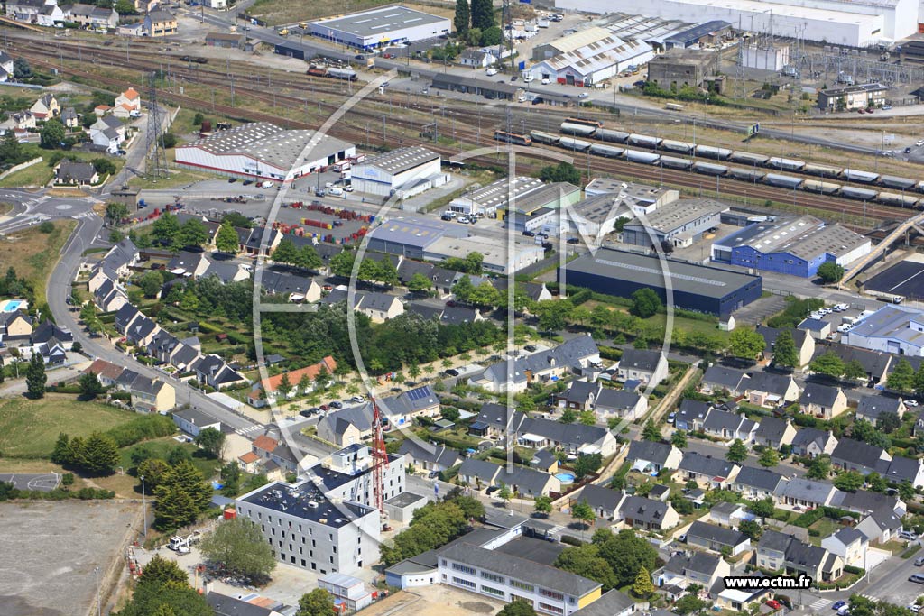 Photo arienne de Saint-Nazaire (Herbins Gare)