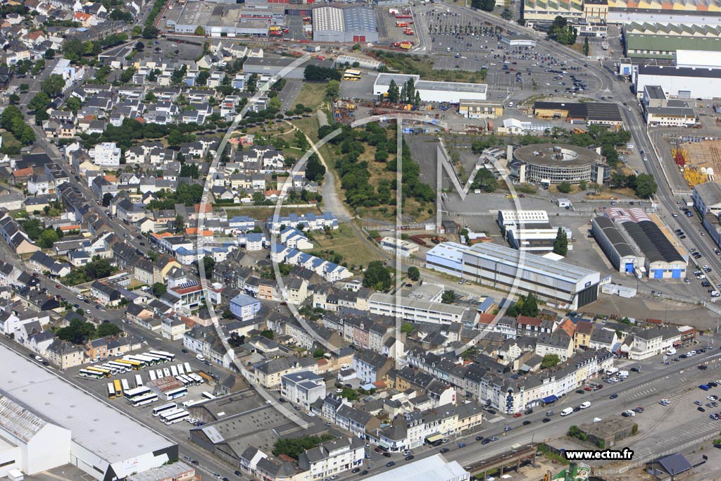 Photo arienne de Saint-Nazaire (Herbins Gare)