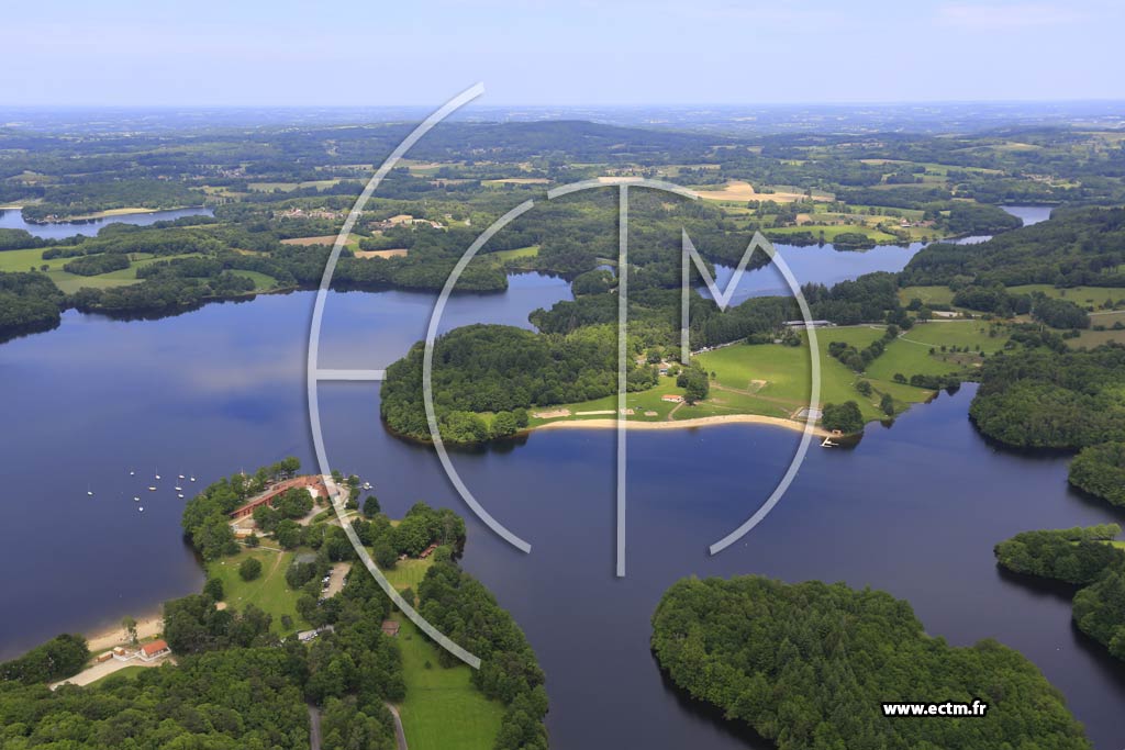 Photo arienne de Compreignac (Chabannes)