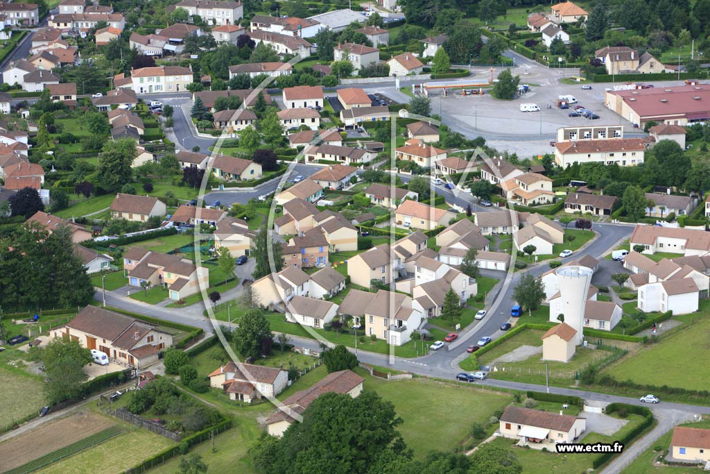 Photo arienne de Oradour-sur-Glane
