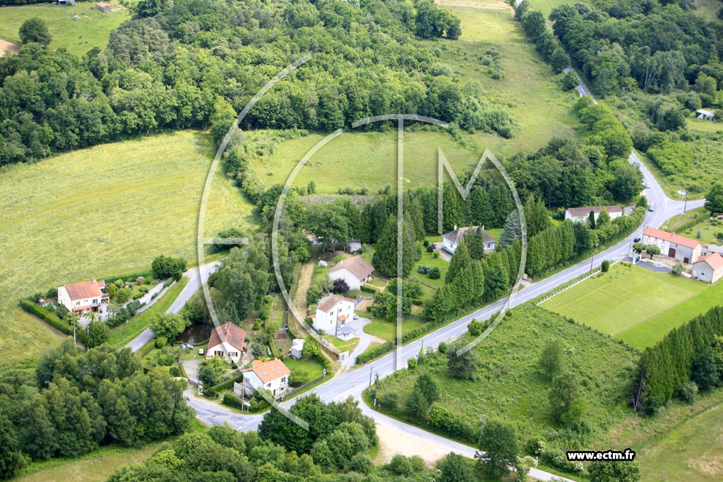 Photo arienne de Rilhac-Rancon (Les Quatre Routes)