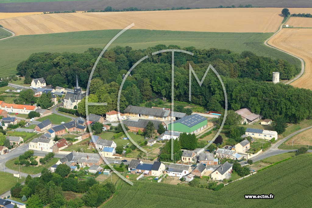 Photo arienne de Autremencourt