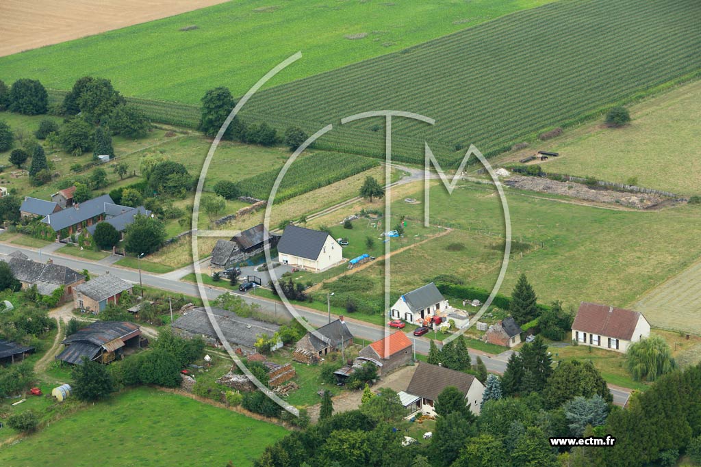 Photo arienne de Beaumont-en-Beine