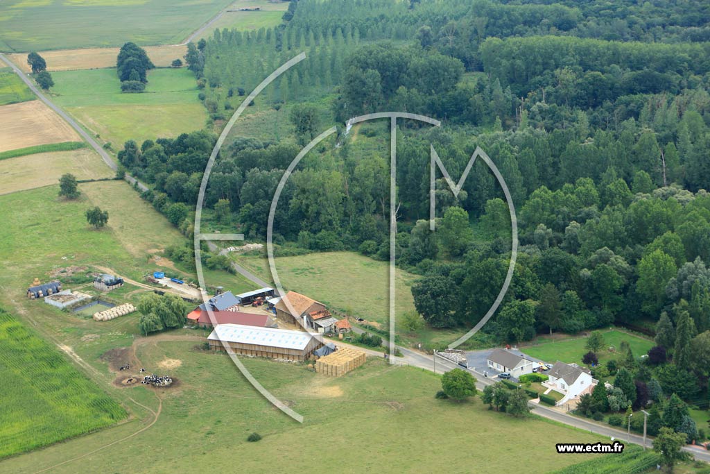 Photo arienne de Bichancourt (Le Bac d'Arblincourt)