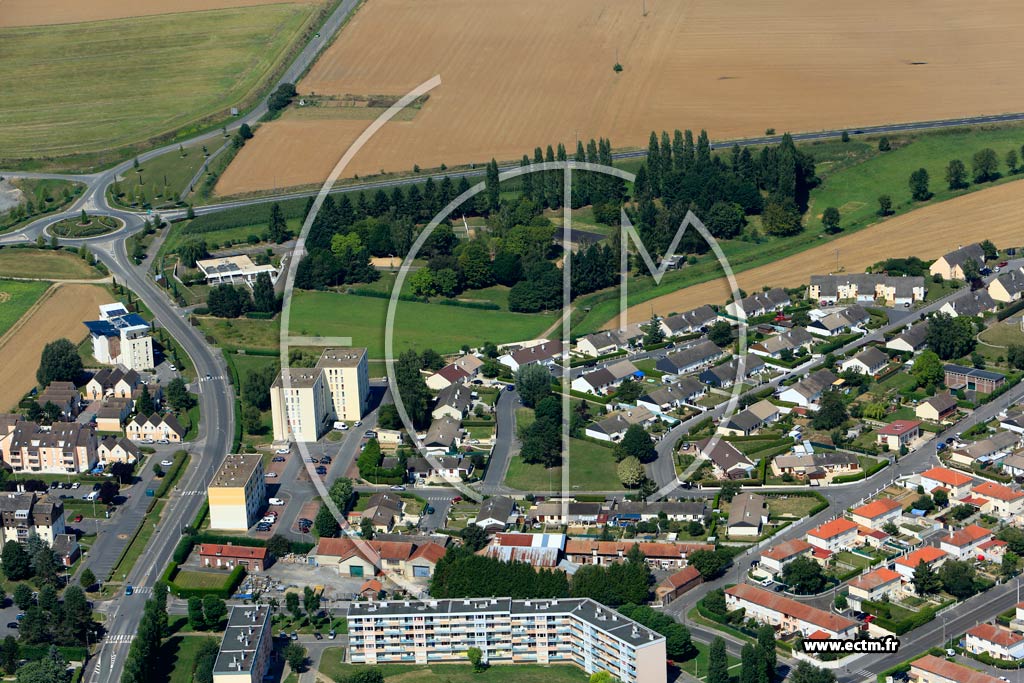 Photo arienne de Chauny (Nord-Est)
