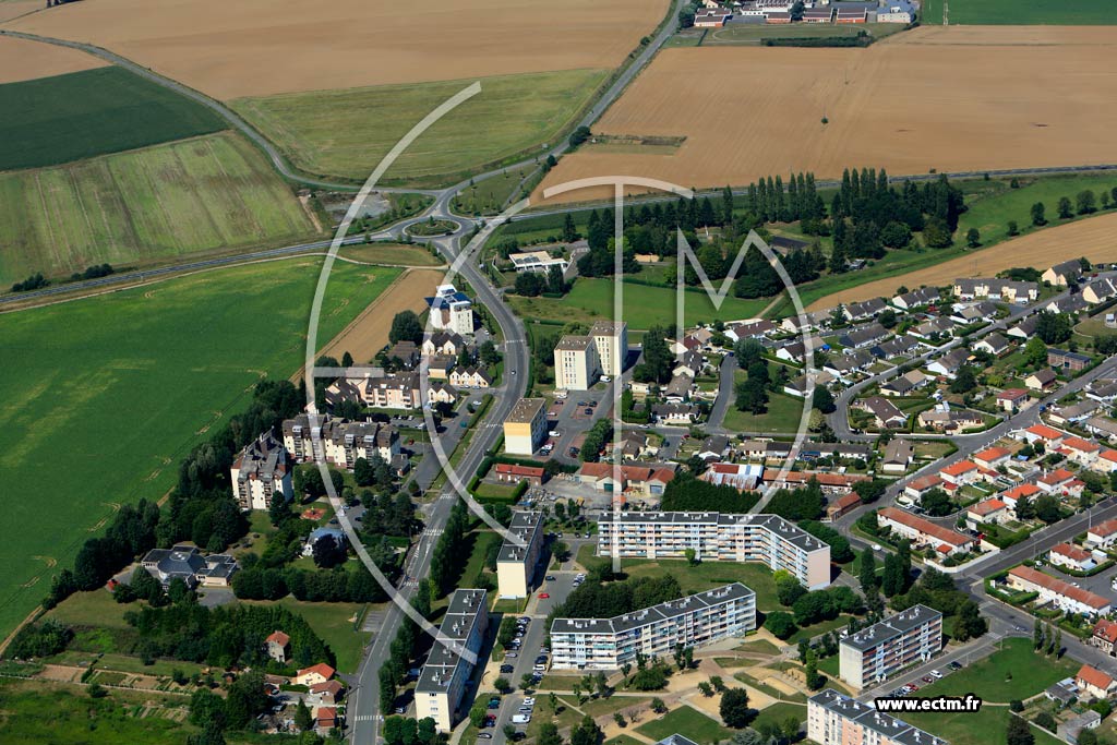 Photo arienne de Chauny (Nord-Est)