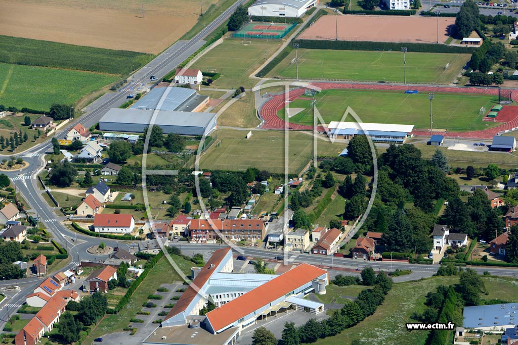 Photo arienne de Chauny (Nord-Est)