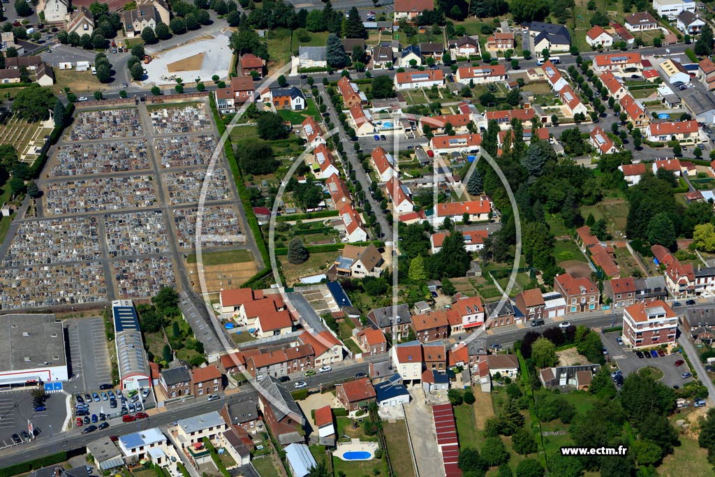 Photo arienne de Chauny (Nord-Est)