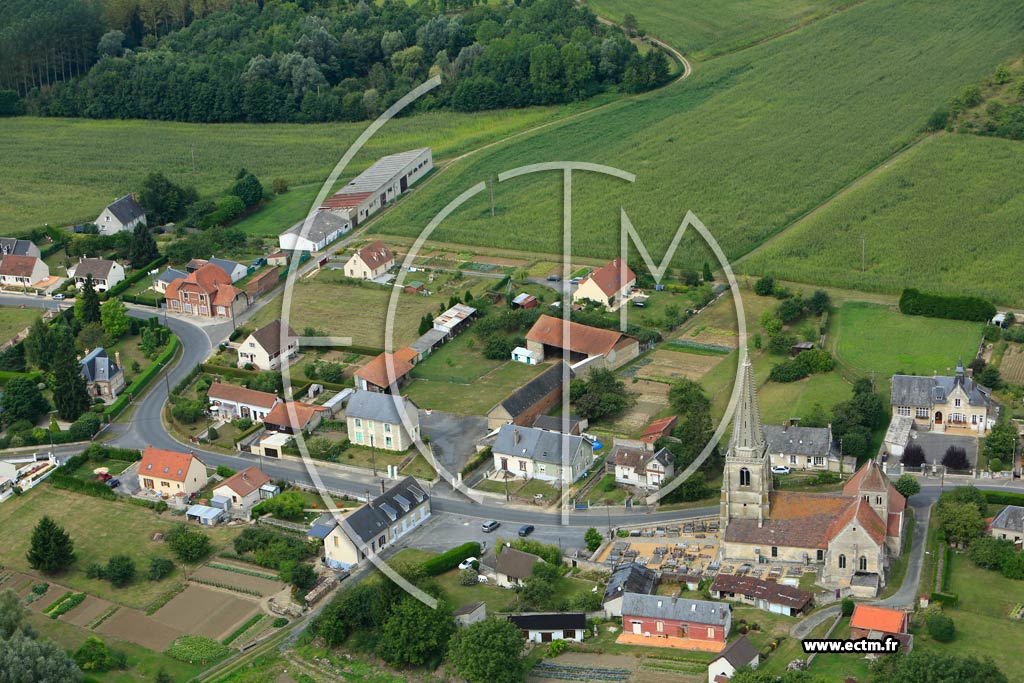 Photo arienne de Coucy-la-ville