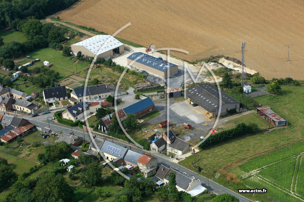 Photo arienne de Crcy-sur-Serre