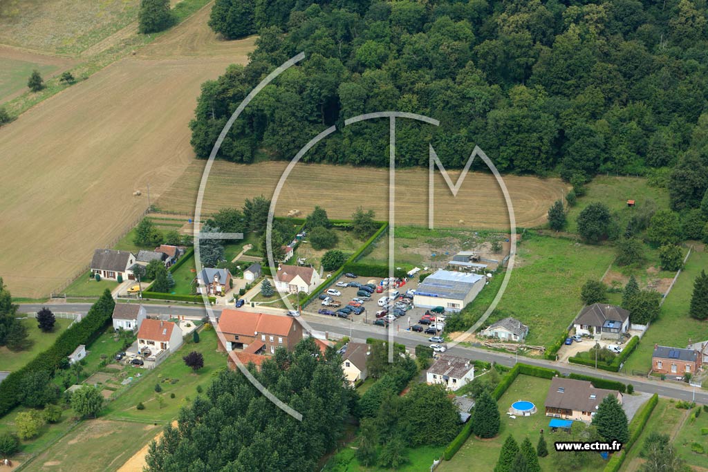 Photo arienne de Saint-Gobain (Cit de Vogu)