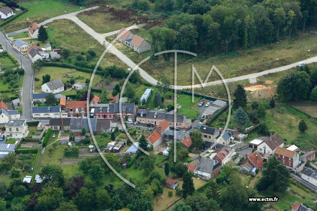 Photo arienne de Saint-Gobain (La Croix d'Alexandre)