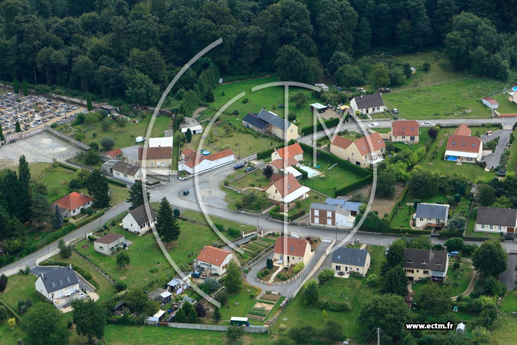 Photo arienne de Saint-Gobain (La Croix d'Alexandre)