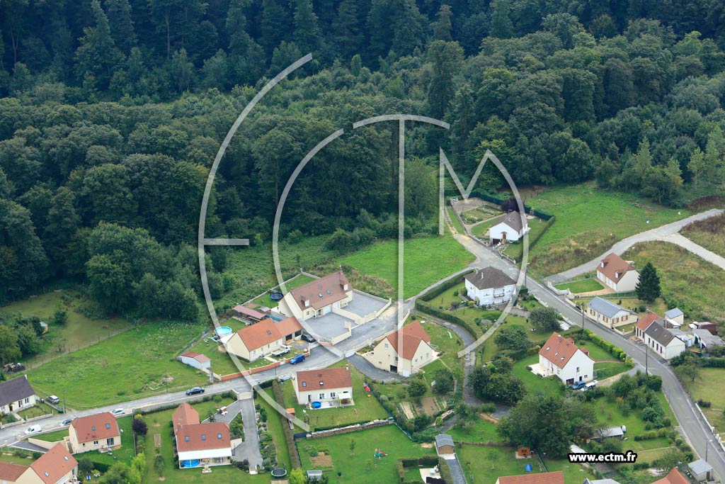 Photo arienne de Saint-Gobain (La Croix d'Alexandre)