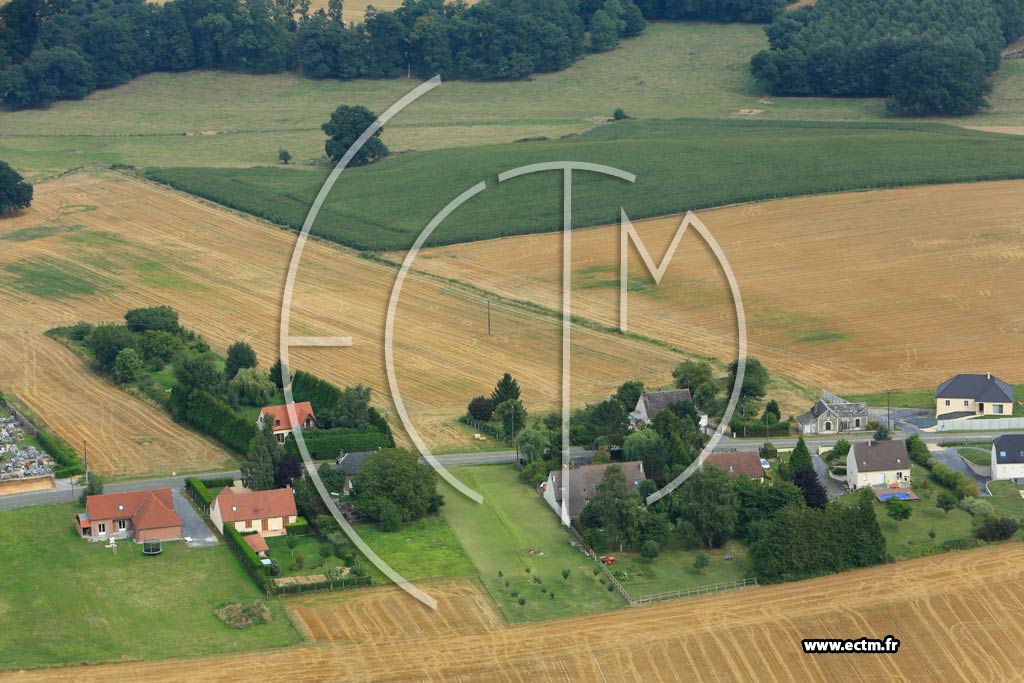 Photo arienne de Villequier-Aumont