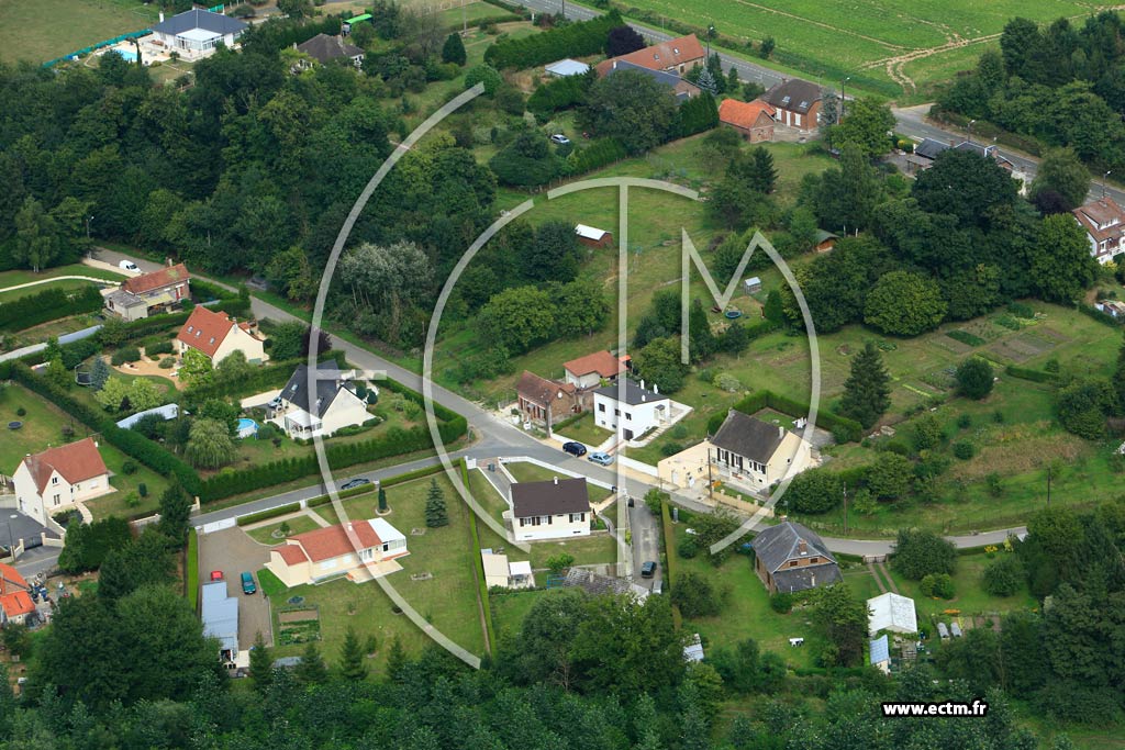 Photo arienne de Villequier-Aumont